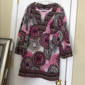 Pretty Pink patterned tunic